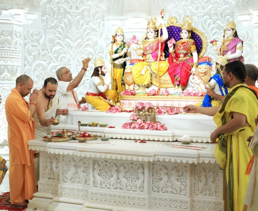 White Marble Splendor: Ram Durbar idols consecrated in Ayodhya