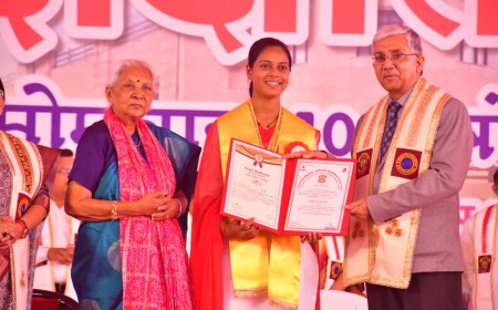 Governor Anandiben Patel Presides Over 9th Convocation Ceremony of Siddharth University, Kapilvastu, Siddharthnagar