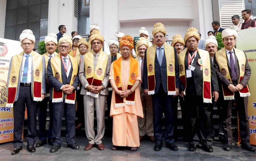 CM Yogi Adityanath Attends Fourth Convocation of Dr. Ram Manohar Lohia National Law University, Lucknow