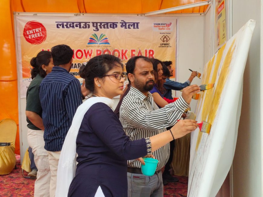 Lucknow Book Fair: ‘Vande Mataram’ Comes Alive Through Colours and Lines