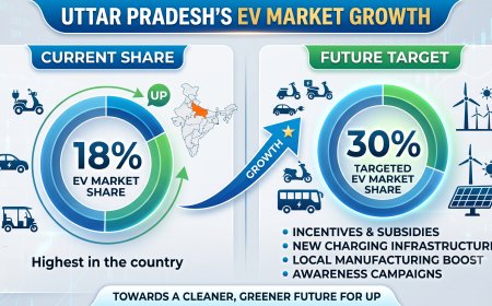 Uttar Pradesh's share in the country's EV market reaches 18 percent; target set to increase it to 30 percent