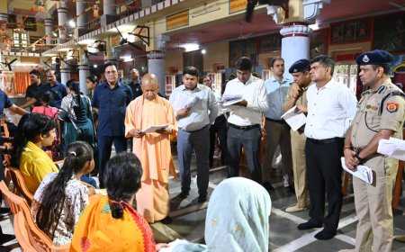 Public service above all: CM Yogi holds Janata Darshan despite adverse weather