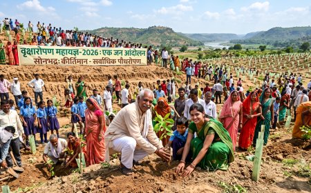 Vriksharopan Mahayagya-2026 becomes a people's movement, Sonbhadra district records the highest plantation