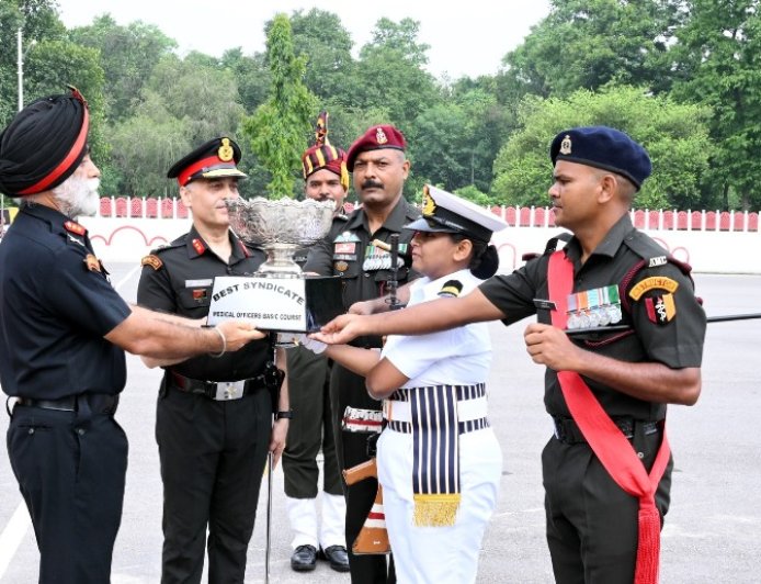 Parade Marks Culmination of Medical Officers Basic Course in Lucknow