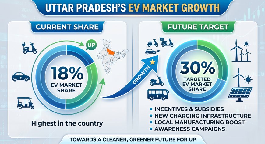 Uttar Pradesh's share in the country's EV market reaches 18 percent; target set to increase it to 30 percent