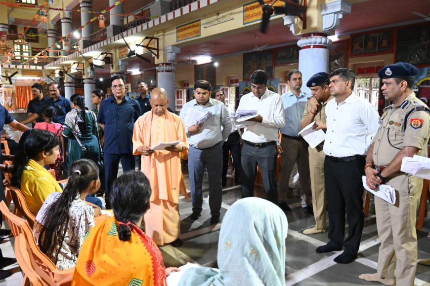 Public service above all: CM Yogi holds Janata Darshan despite adverse weather