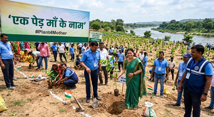Yogi govt's 'Ek Ped Maa Ke Naam' campaign sees the Water Resources Department plant 1.519 million saplings