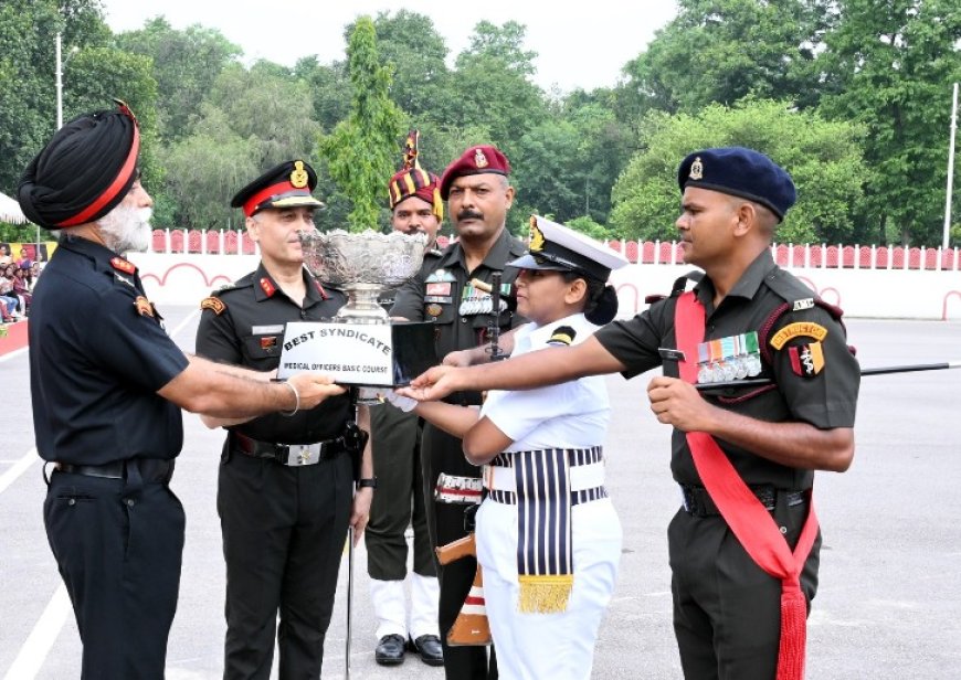 Parade Marks Culmination of Medical Officers Basic Course in Lucknow