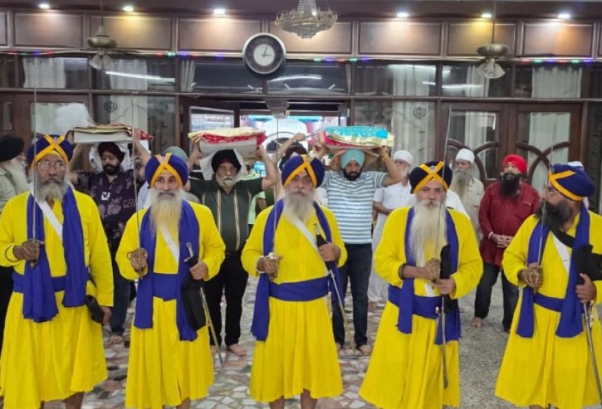 Three Sacred Copies of Guru Granth Sahib Dedicated to the Sangat with Reverence