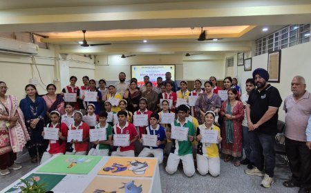 Festival of Colours and Thought: Painting Workshop Inspired by Manjit Bawa Concludes at Lucknow Public School